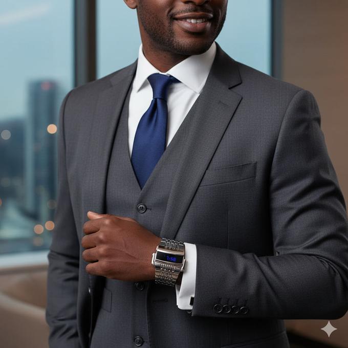 La Montre Classique Numérique de Luxe