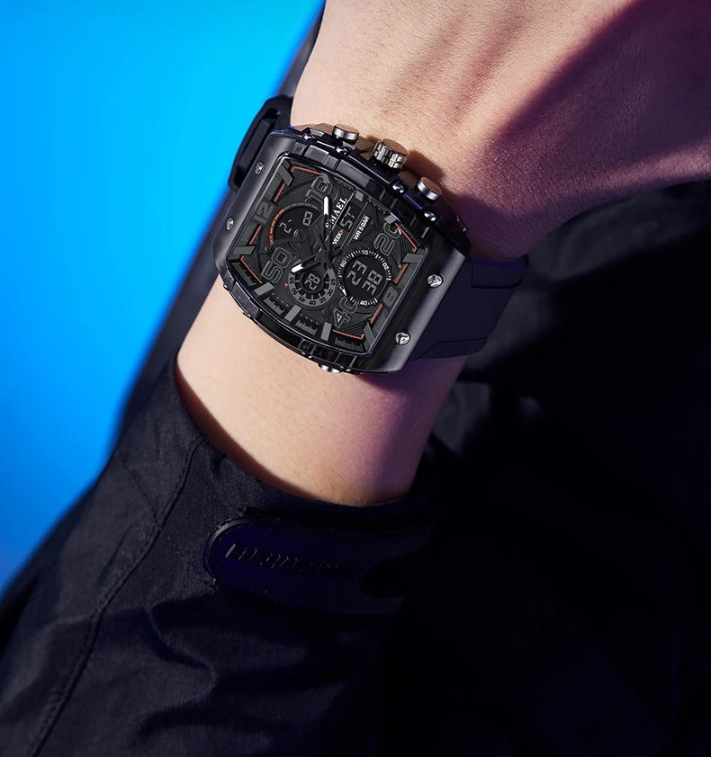 ChronoX Power : La montre de luxe pour se démarquer ( couleur noire )