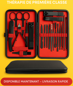 Trousse Manucure & Pédicure 24 en 1 – Acier Inoxydable